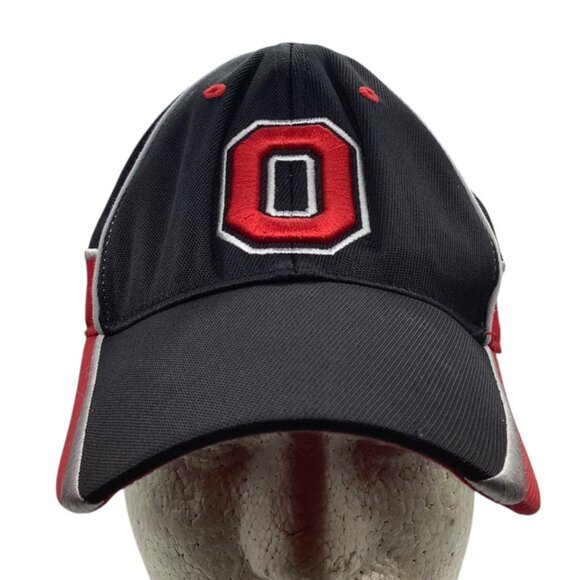 Ohio State Buckeyes Fan 1 Authentic Headwear Cap Hat Men Large - XL Black/Red - Picture 1 of 7